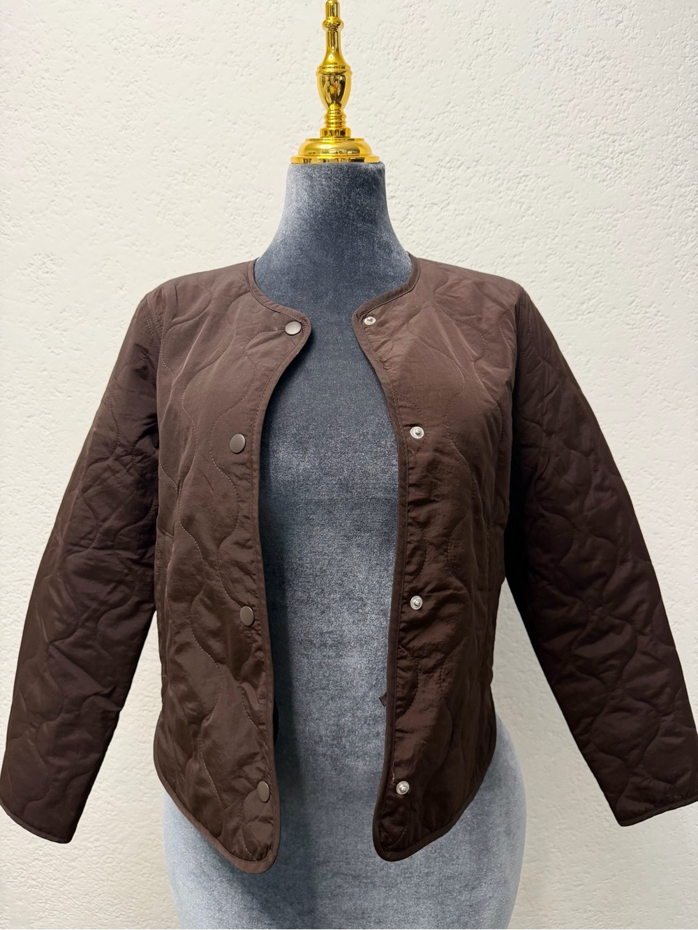 H&M Dark Brown Quilted Jacket